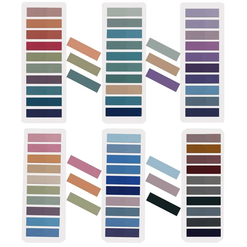 Morandi Annotation Tabs | Pastel Sticky Page Flags for Book Annotation, Reading Journals & Planners