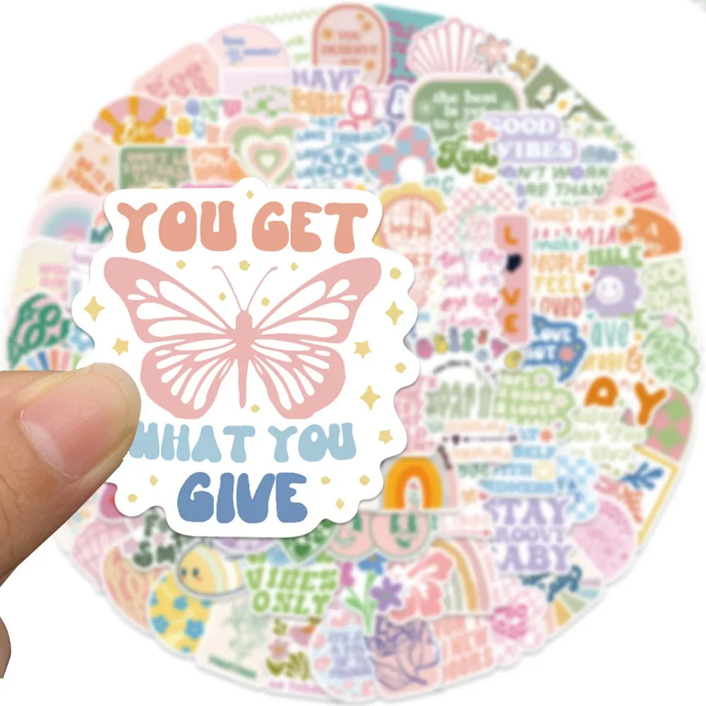 Inspirational Vinyl Sticker Pack | Positive Quote Stickers