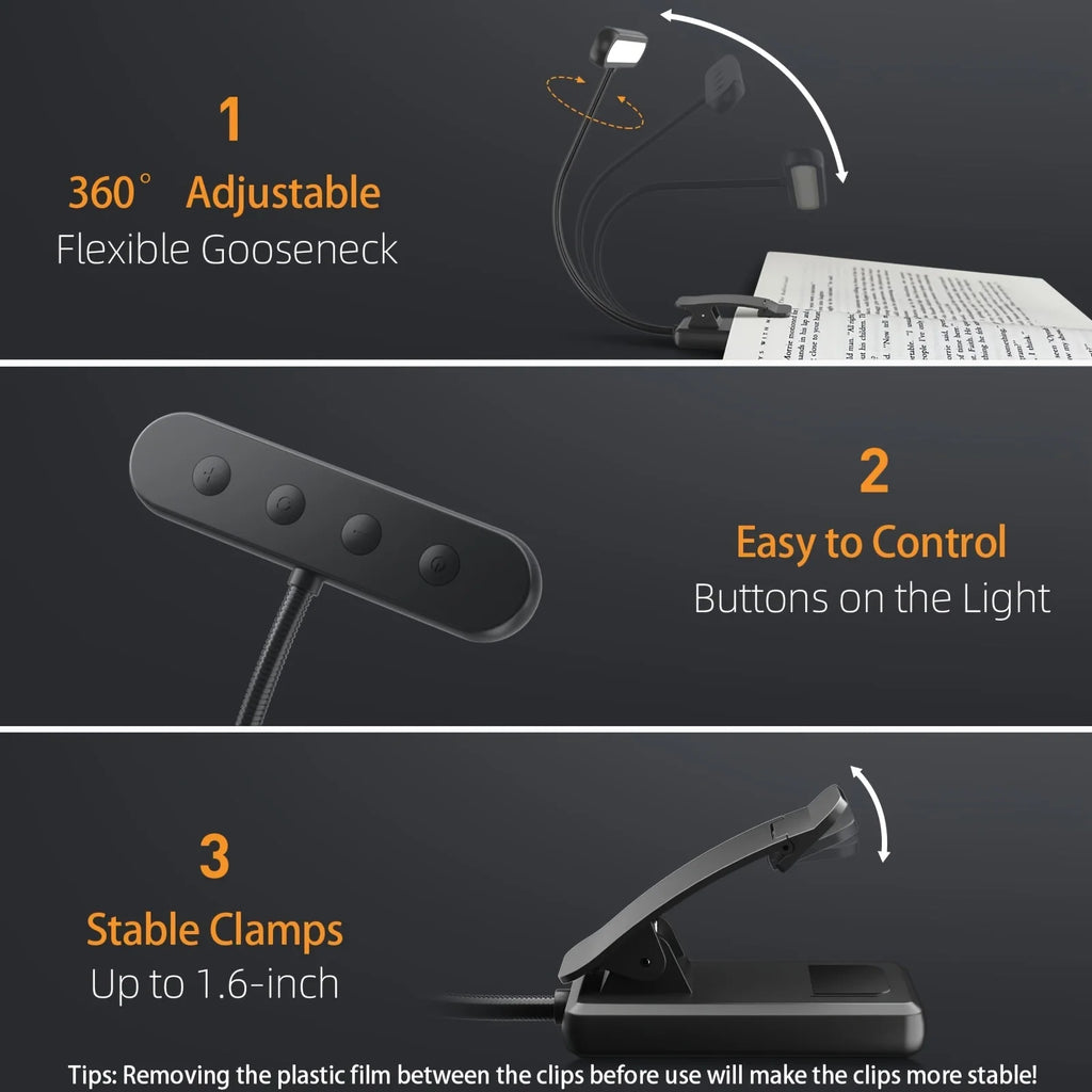 CozyGlow™ Rechargeable Book Light