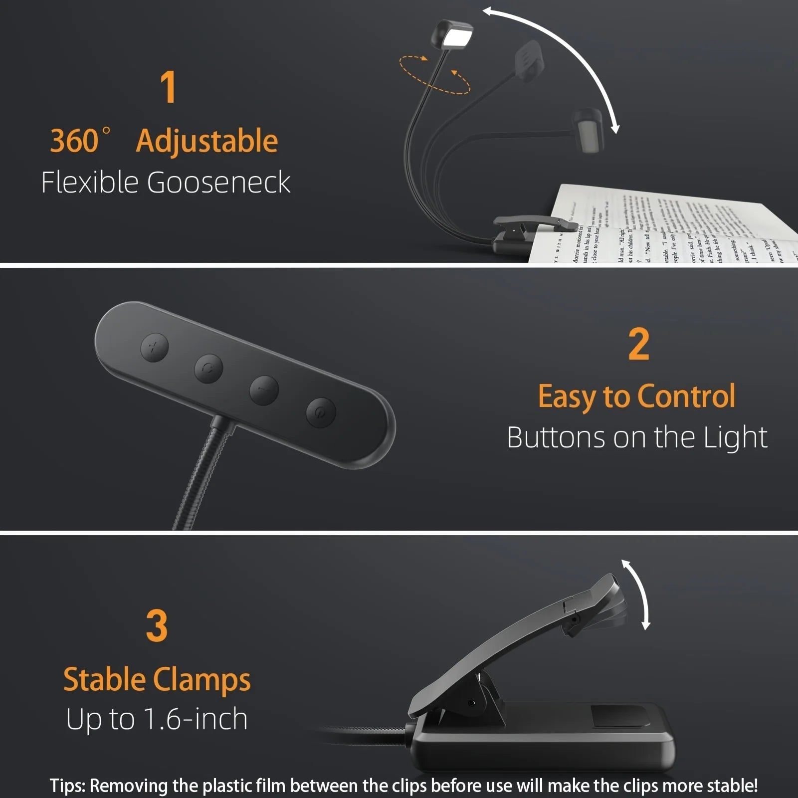 CozyGlow™ Rechargeable Book Light