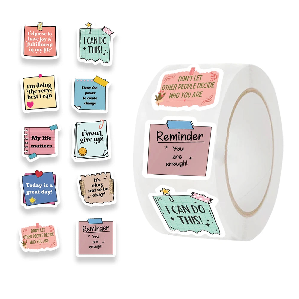 500-Piece Motivational Sticker Roll | Classroom Reward Stickers