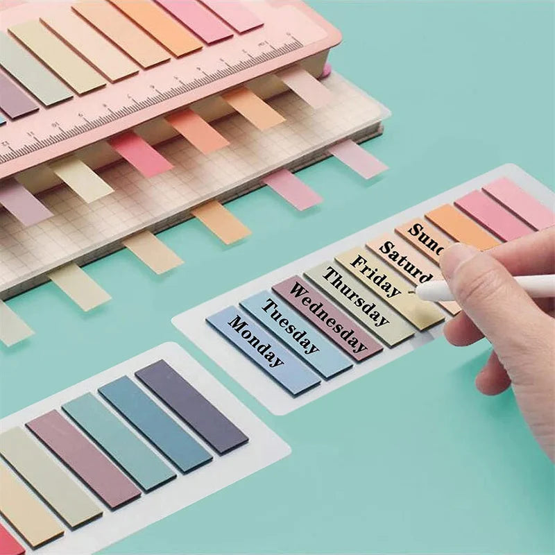 Morandi Annotation Tabs | Pastel Sticky Page Flags for Book Annotation, Reading Journals & Planners