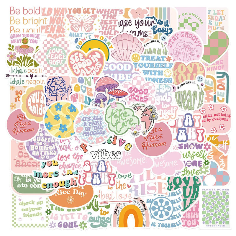 Inspirational Vinyl Sticker Pack | Positive Quote Stickers