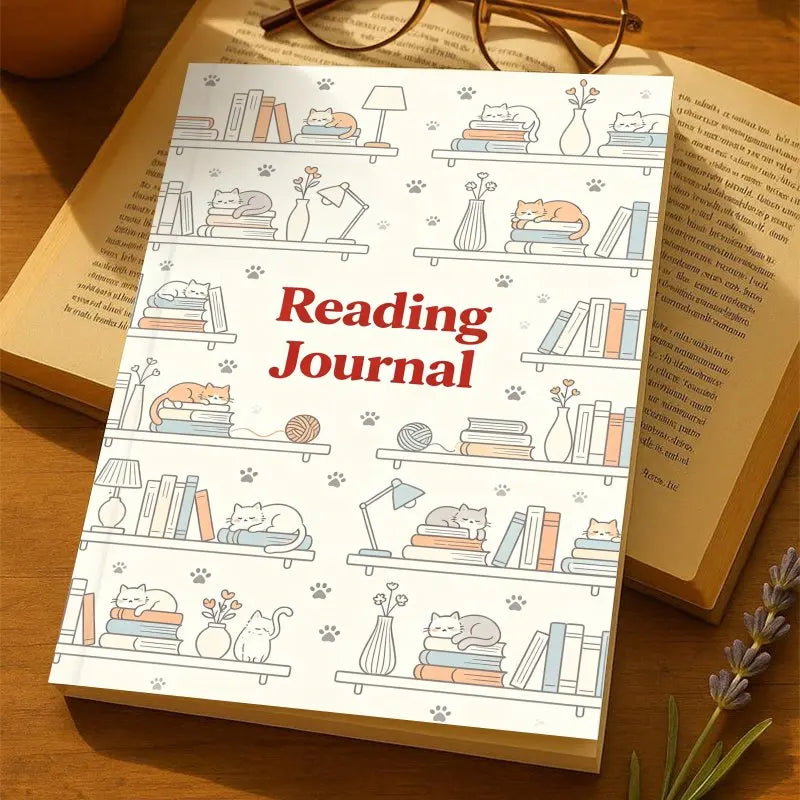 Cozy Reading Journal | A5 Hardcover Book Journal & Reading Tracker (170 Pages)