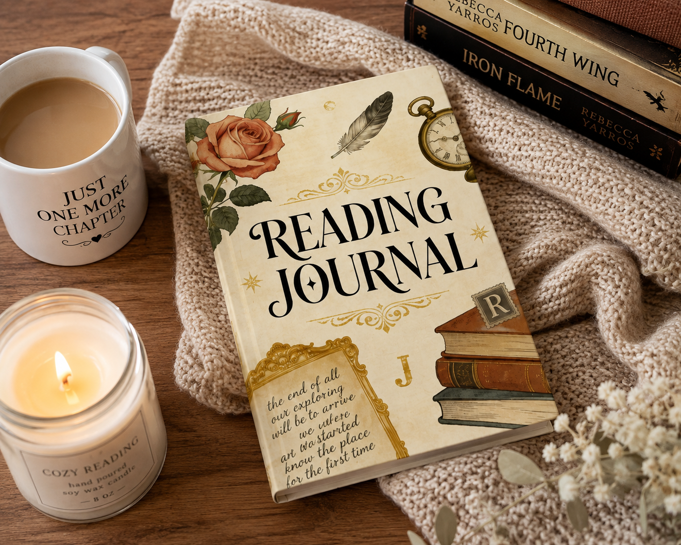 A5 Reading Journal | 170-Page Book Journal for Book Lovers & Reading Tracker