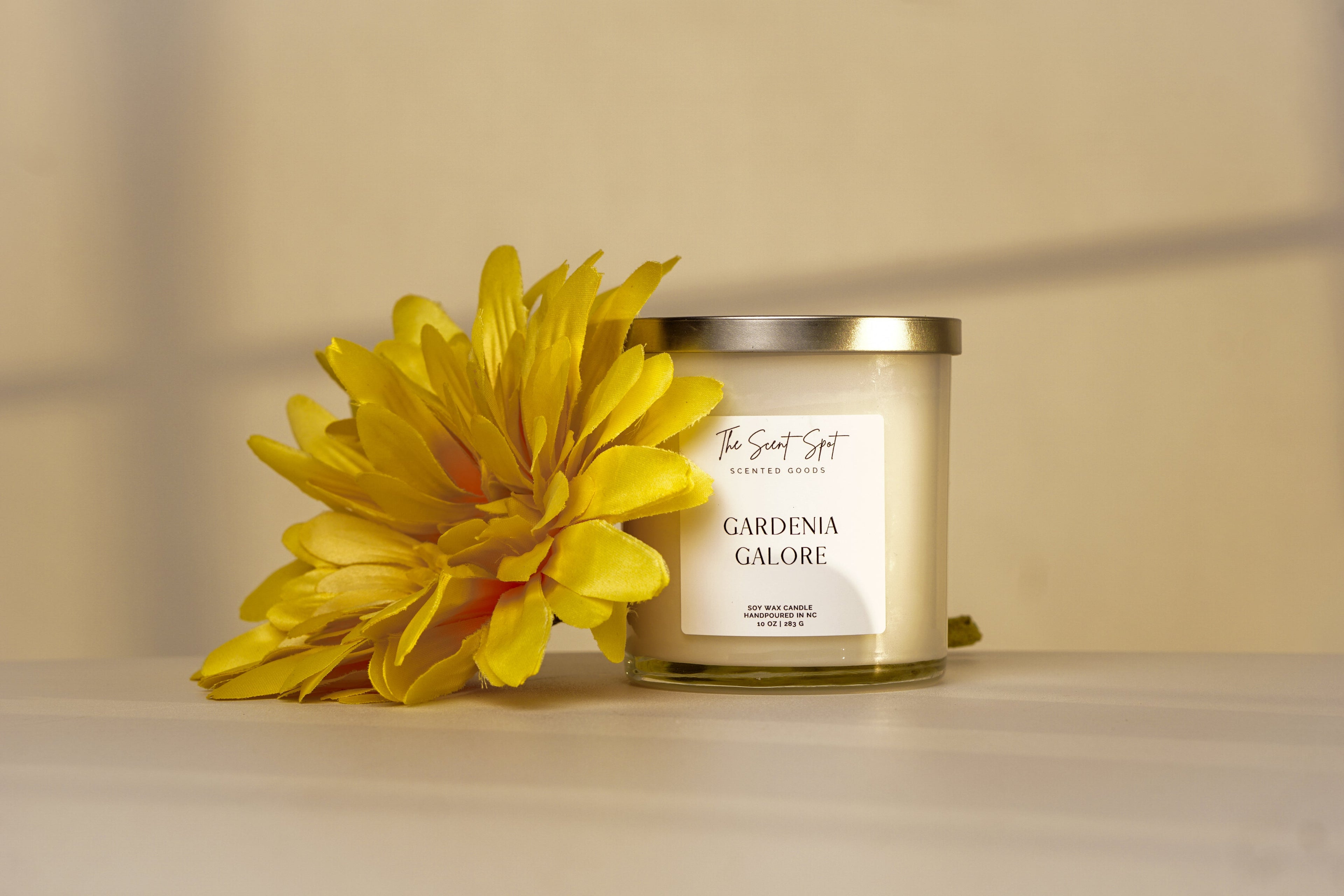 Gardenia Galore Soy Candle | Floral Reading Candle | Cozy Home Fragrance | Book Lover Gift