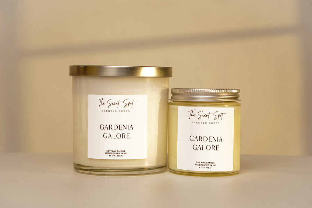 Gardenia Galore Soy Candle | Floral Reading Candle | Cozy Home Fragrance | Book Lover Gift