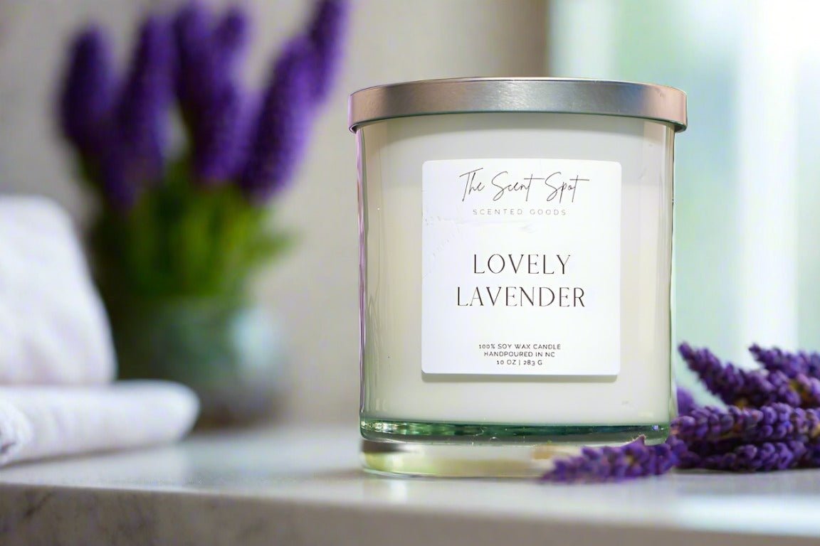 Lovely Lavender Soy Candle | Cozy Reading Candle | Relaxing Lavender Scent | Book Lover Gift